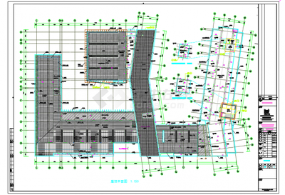 某市委党校二期工程建筑设计施工CAD图